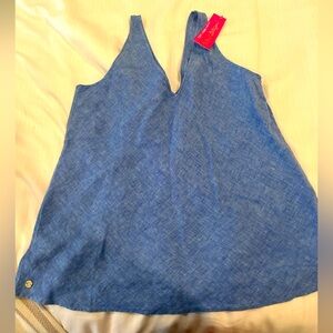 NWT Lilly Pulitzer linen chambray tank